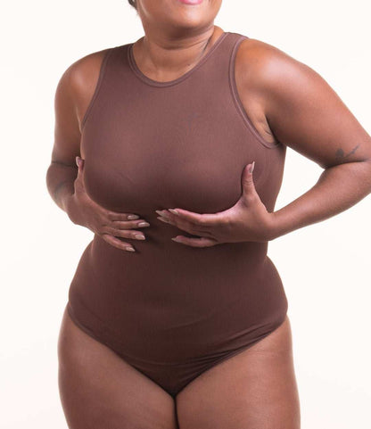 Body Chic™ - Body Modelador Decote Alto Sem Costura
