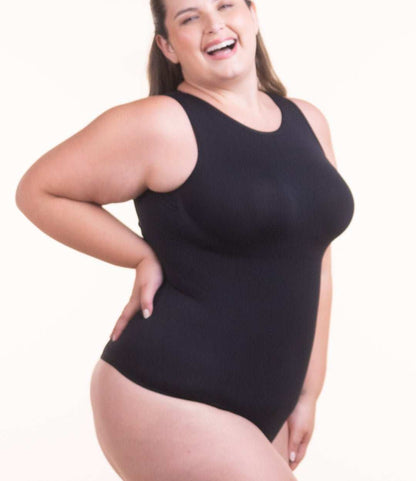 Body Chic™ - Body Modelador Decote Alto Sem Costura