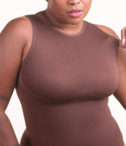 Body Chic™ - Body Modelador Decote Alto Sem Costura