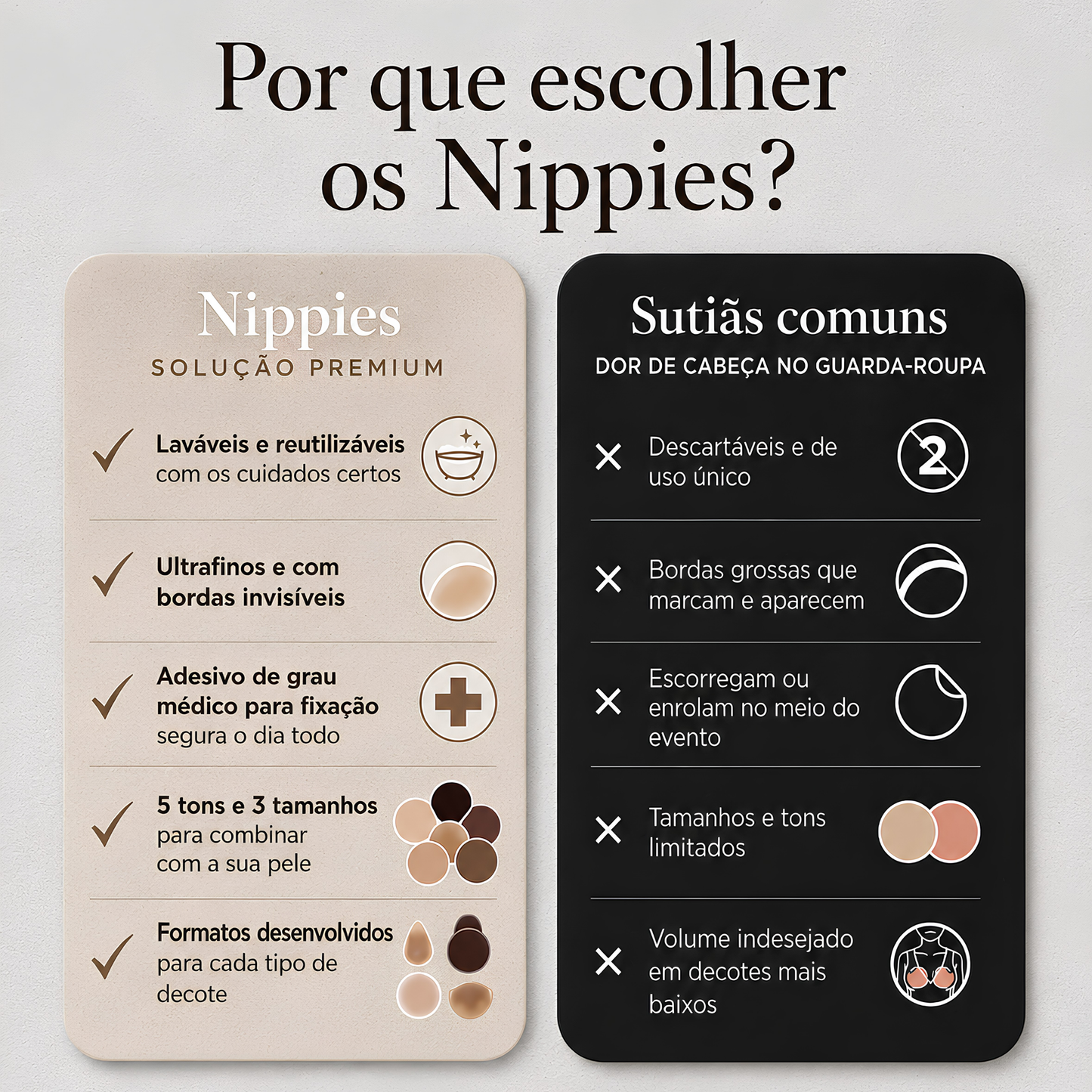 Protetor de mamilo de silicone - Nippies Skin™ - [Compre 3 & Leve 5]