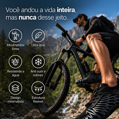 Sapato Tecnológico Vellor Pro - Ortopédico, Leve, Barefoot e Ultra Confortável (Unissex) + Brinde Exclusivo