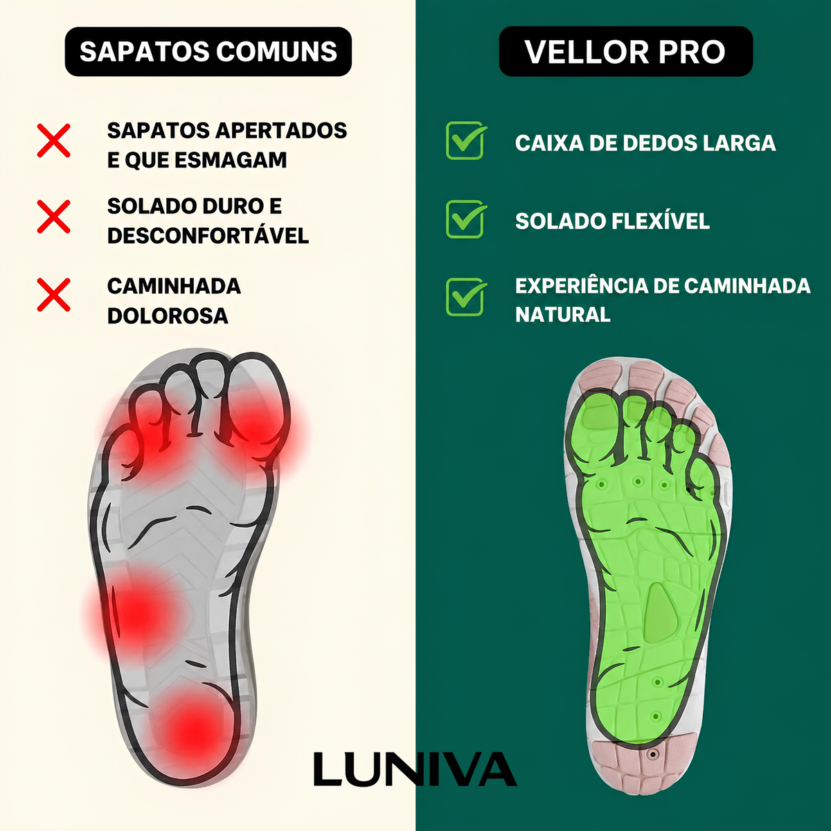 Sapato Tecnológico Vellor Pro - Ortopédico, Leve, Barefoot e Ultra Confortável (Unissex) + Brinde Exclusivo