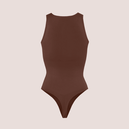 Body Chic™ - Body Modelador Decote Alto Sem Costura