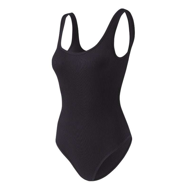 Body Shaper™ - Body modelador canelado com abertura higiênica