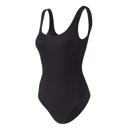 Body Shaper™ - Body modelador canelado com abertura higiênica