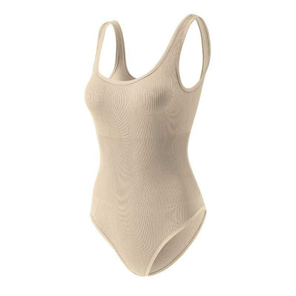 Body Shaper™ - Body modelador canelado com abertura higiênica