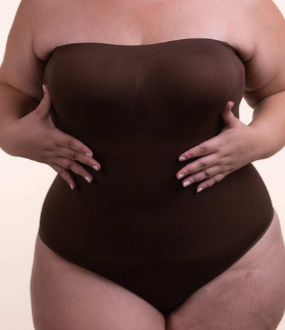 Body Modelador Sem Alças ShapeFit™ – Sustentação Invisível e Efeito Slim