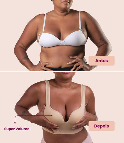 Sutiã Efeito Push Up™ - Empina os Seios Sem Arames Que Machucam